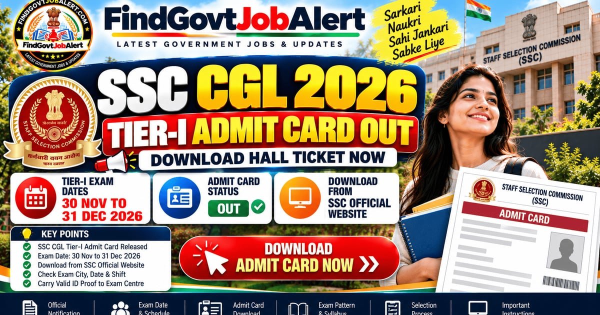 SSC CGL Tier 1 Result 2026 & Official Cut-Off Marks Released - Sarkari ...